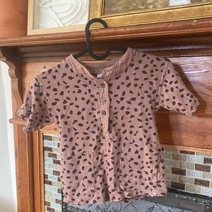 Zara pattern mauve jumpsuit 18/24mo